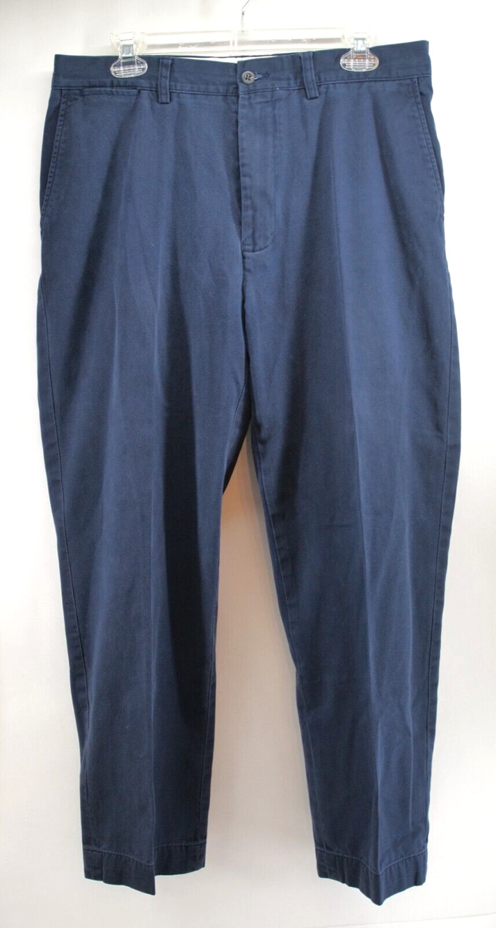Polo Ralph Lauren Chino Men's Prospect Pants 34X30 Navy Blue 100% Cotton